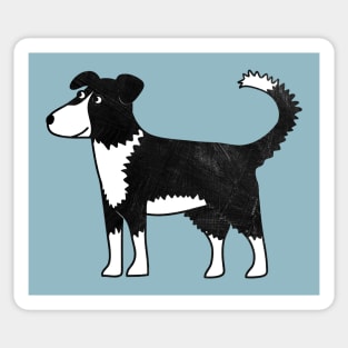 Border Collie Cartoon Dog Art Sticker